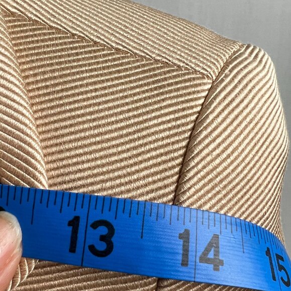 Talbots Tan Blazer Jacket Size 4 Petite Talbots Double Breasted - Picture 4 of 15